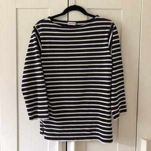 Saint Laurent Paris SS15 Long Sleeve Striped Shirt